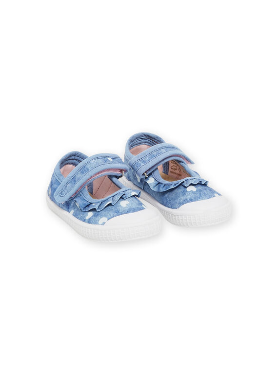 Babies azuis com estampado de corações e folhos RITOILCOEUR / 23KK3771D17C201