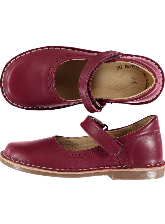 Babies couro cor de vinho criança menina GFBABPERFL / 19WK35E1D13719
