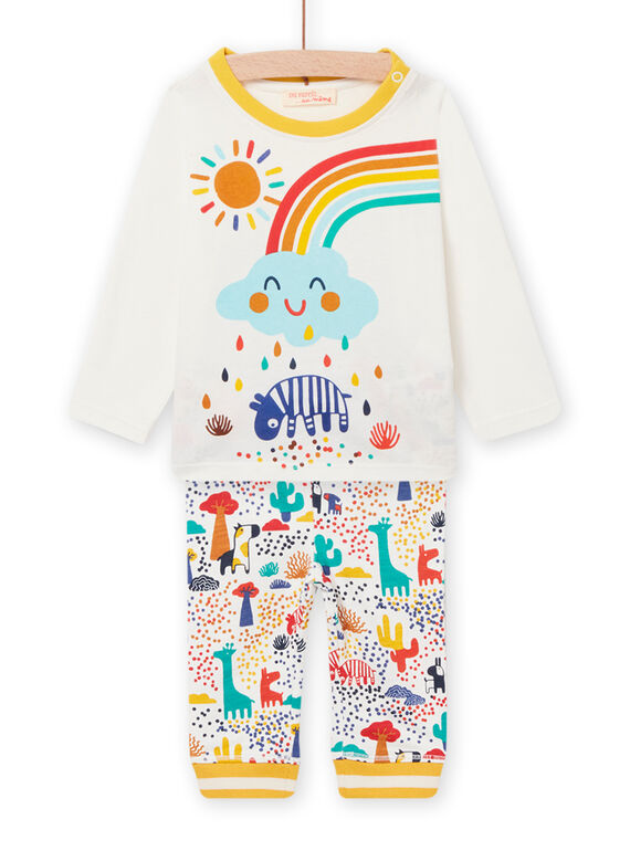 Conjunto t-shirt e calças com estampado colorido de animais bebé menino NULUENS / 22SG10P1ENS001