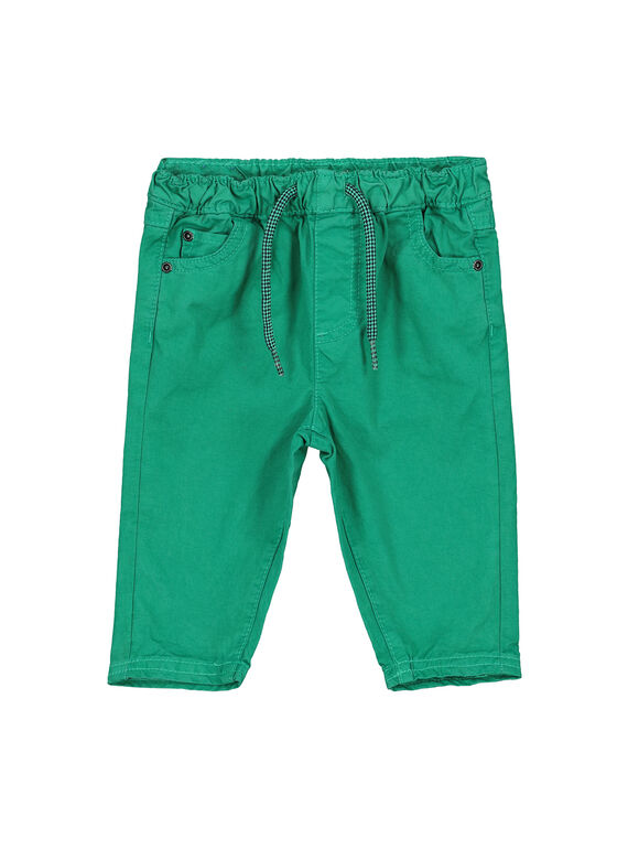 Calças verde bebé menino FUJOPAN3 / 19SG1033PANG603