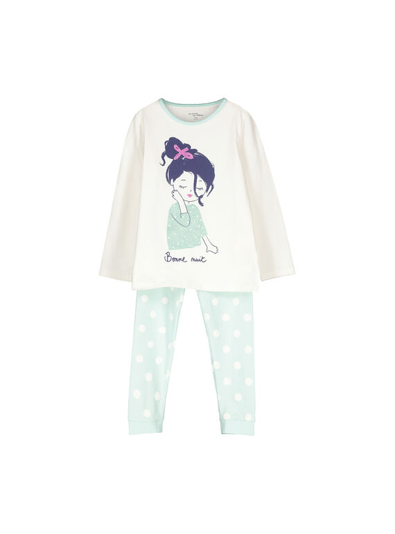 Pijama de algodão menina FEFAPYJFI / 19SH1146PYJ001