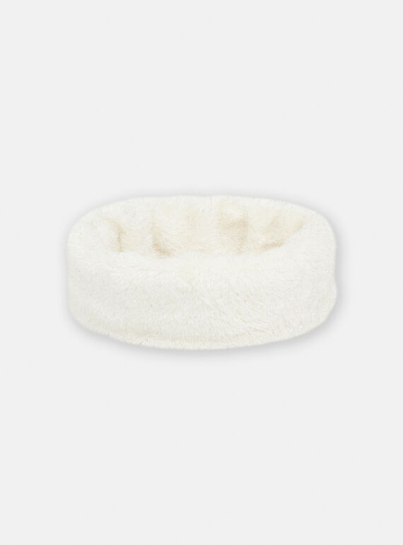 Gola em pelo sintético cru reversível para menina SYAJOSNOO7 / 23WI01O3SNO001