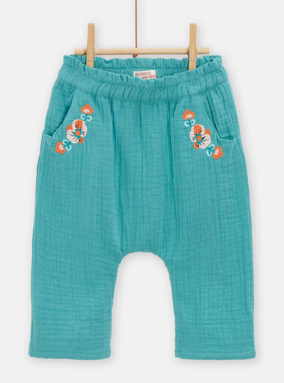Calças azul bebé menina TICOPAN / 24SG09N1PAN215
