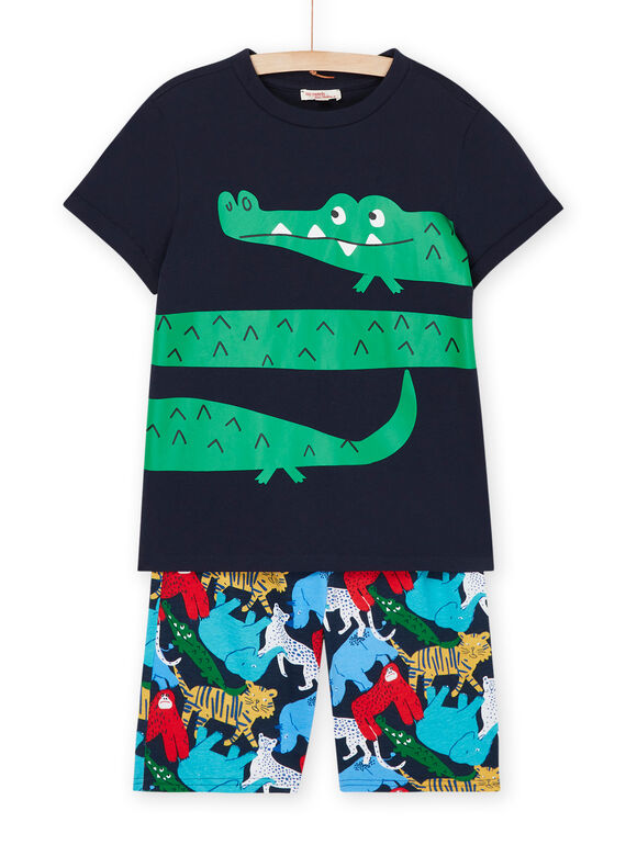 T-shirt e bermudas azul-noite ROPLAENS1 / 23S902P1ENS705