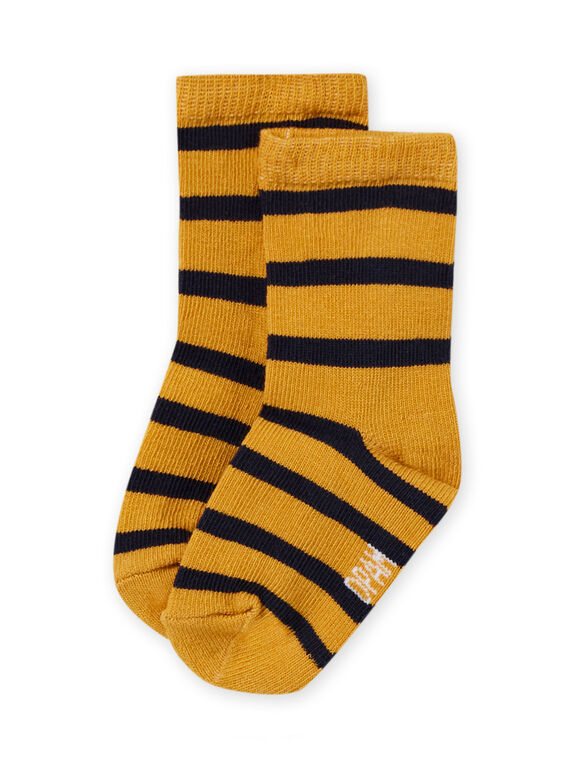 Meias amarelo às riscas bebé menino MYUJOCHOR2 / 21WI101CSOQ117