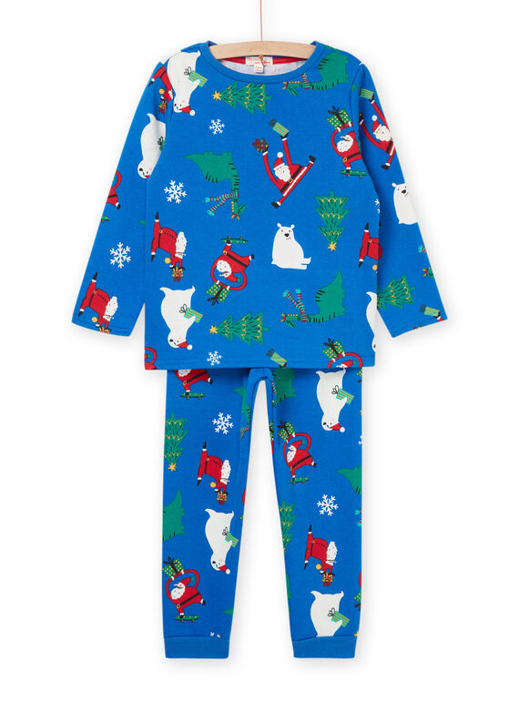 Pijama de Natal azul PEGOPYJNO2 / 22WH1271PYJC209
