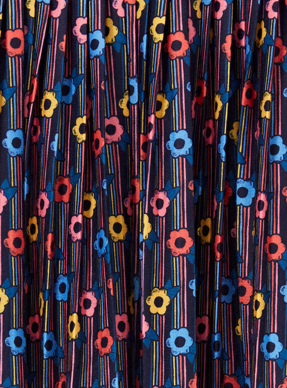 Saia rosa e azul estampado florido criança menina LAHAJUP / 21S901X1JUP070