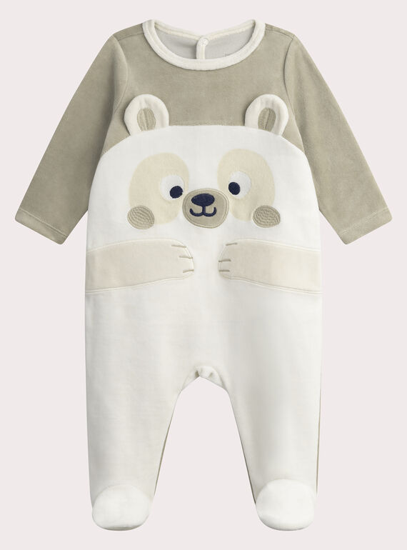 Babygrow bege escuro para bebé menino WEGAGREDA / 25SH1491GREA014
