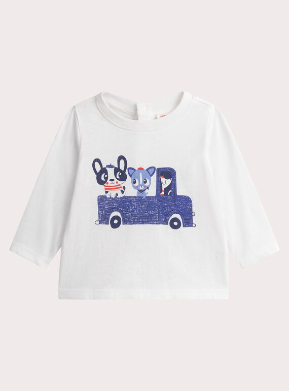 T-shirt cru para bebé menino WUKATEE2 / 25SG1036TMLA002