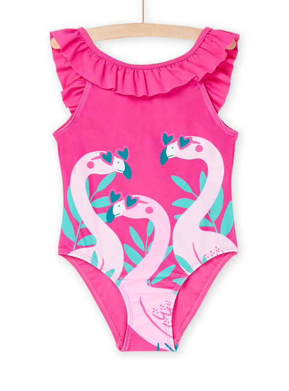 Fato de banho groselha com estampado de flamingos RYAMER4 / 23SI01R3MAID307