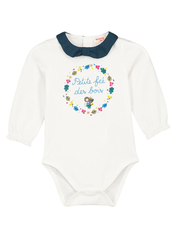Body com gola cru menina GITUBODY / 19WG09Q1BOD001