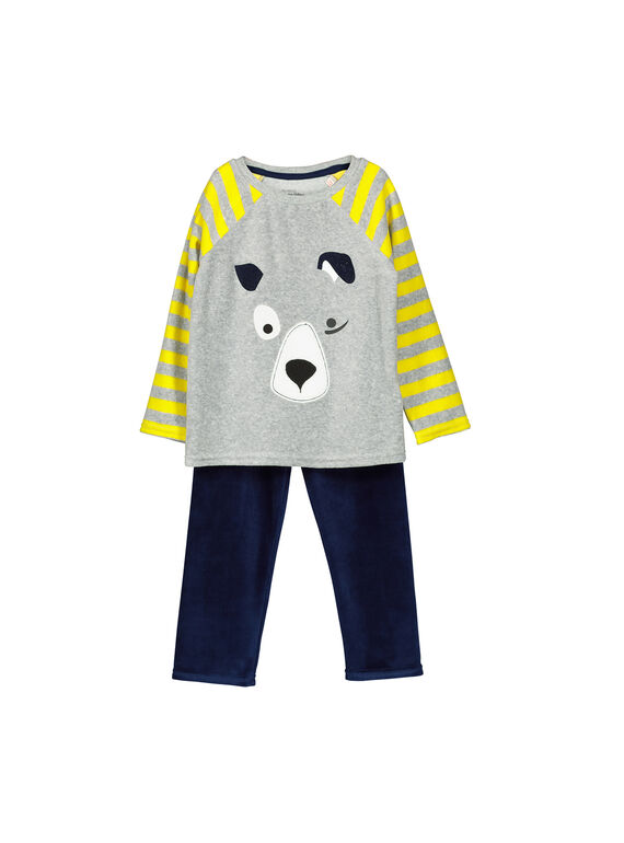 Pijama de veludo menino FEGOPYJDOG / 19SH1242PYJJ908