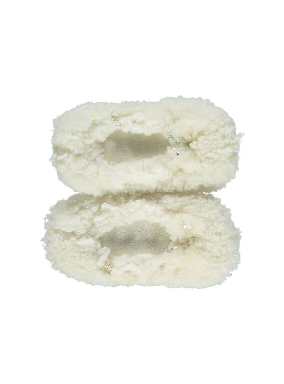 Chinelos elásticos cru laço brilhante criança menina GFBALNOEUD / 19WK35Z2D07001