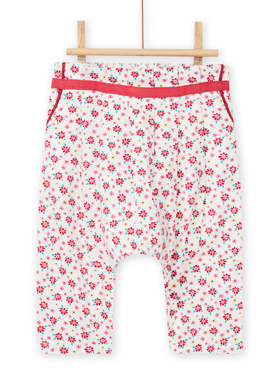 Calças cru e vermelho bebé menina NIFLAPAN / 22SG09R1PAN001
