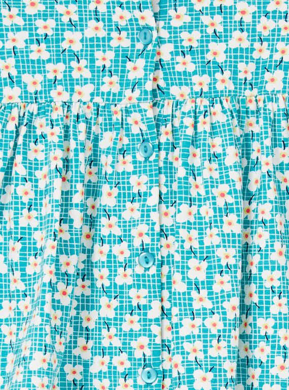 Vestido turquesa bebé menina LIVERROB3 / 21SG09Q4ROBC216