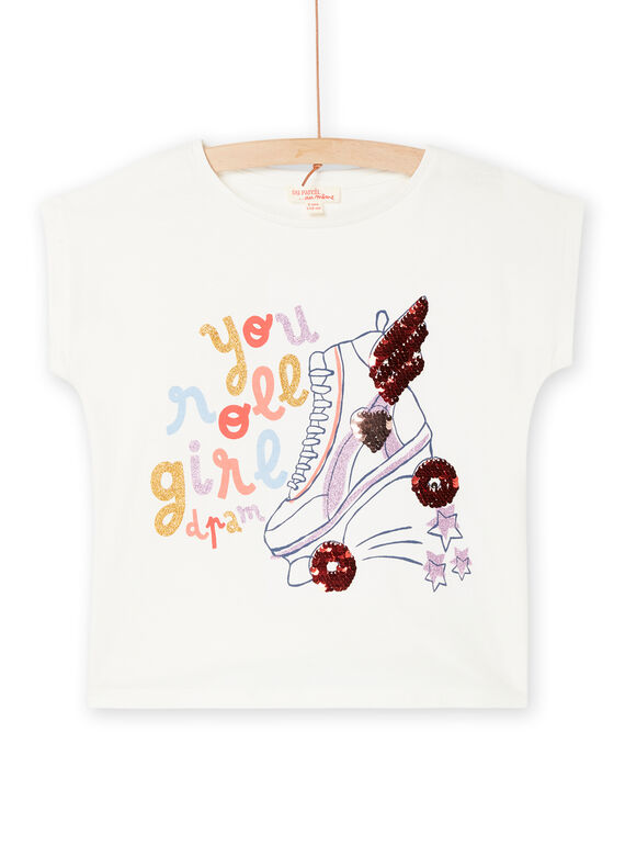 T-shirt branco com animação roller RAPURTEE1EX / 23S901L1TMC001
