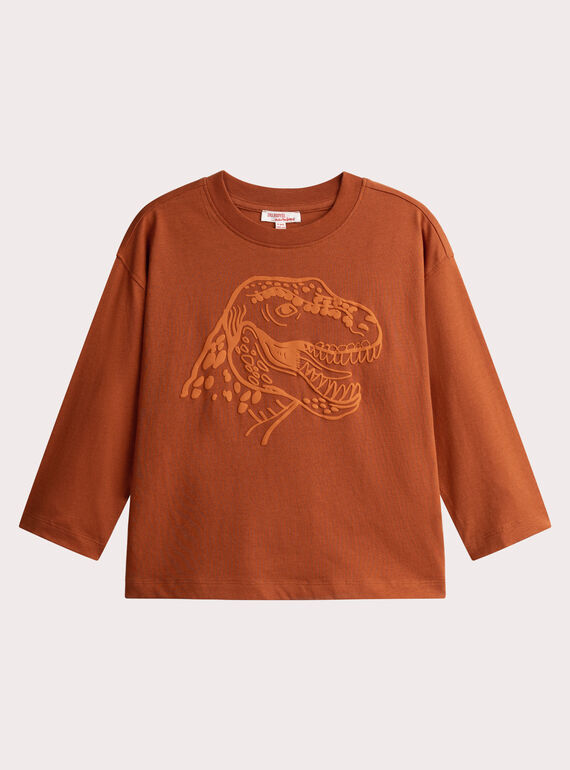 T-shirt laranja de animação dino para menino  VOJOTI3 / 24W902I2TMLF519