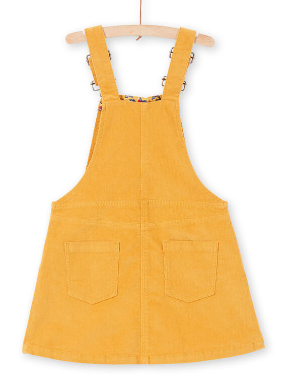 Vestido jardineiras mostarda menina MAMIXROB4 / 21W901J4ROBB106