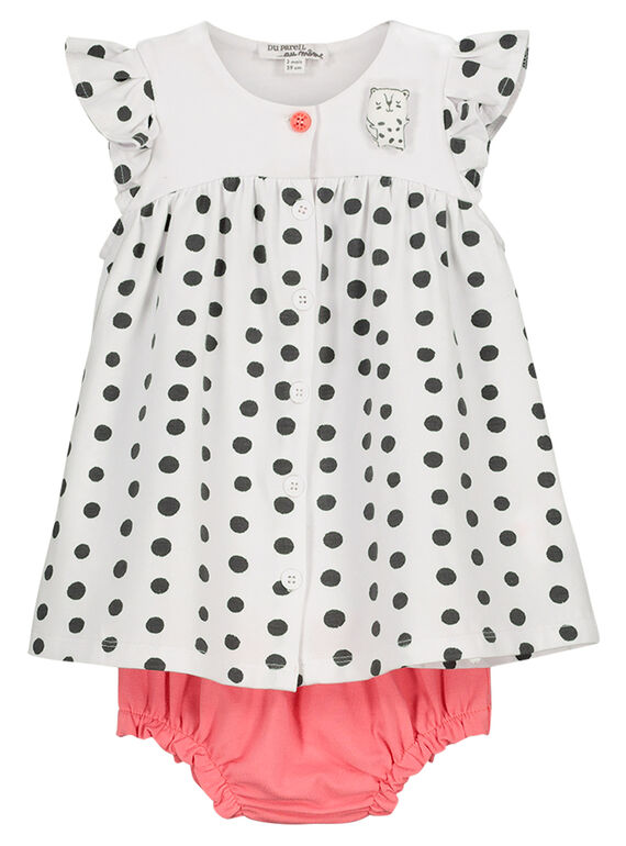 Conjunto vestido e bloomer bebé menina FOU2ROB / 19SF05J1ROB000