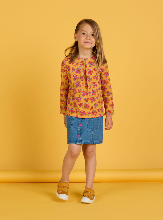 Yellow TEE SHIRT LS PAMOTEE4 / 22W901N2TMLB107