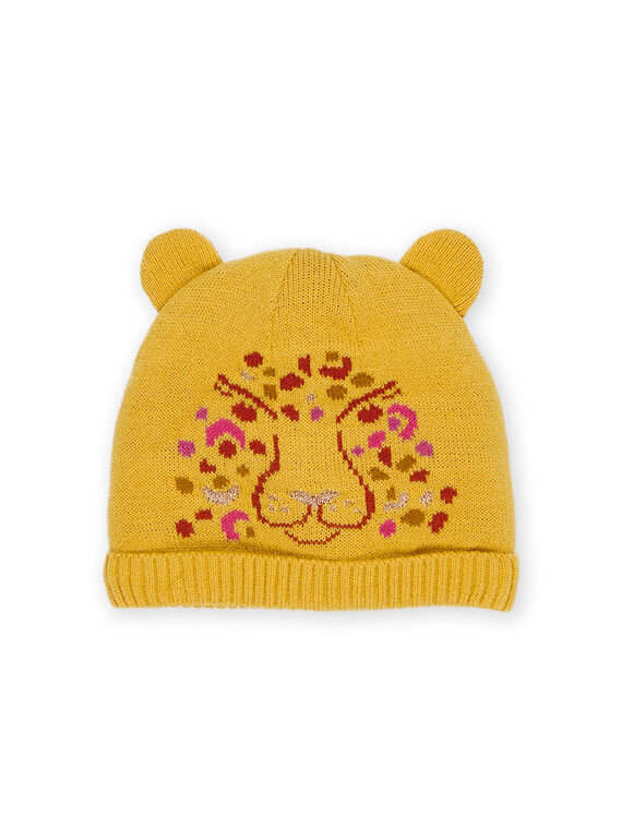 Gorro com estampado de tigre e recortes de orelhas PYAMOBON / 22WI01F4BONB107