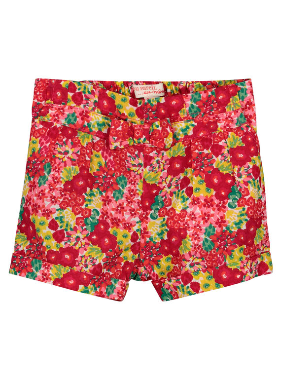 Calções floridos bebé menina FIYESHO1 / 19SG09M1SHO000