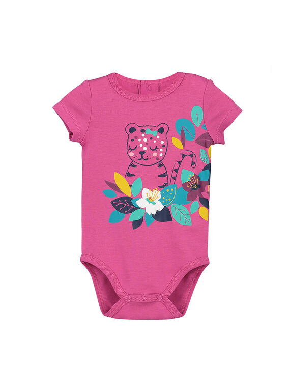 Body mangas curtas bebé menina FEFIBODPAN / 19SH13I5BDL712