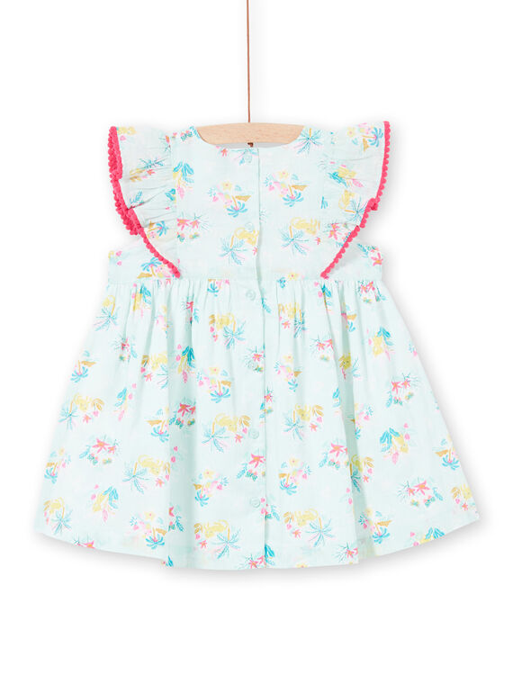 Vestido azul bebé menina LIVERROB1 / 21SG09Q2ROBG622