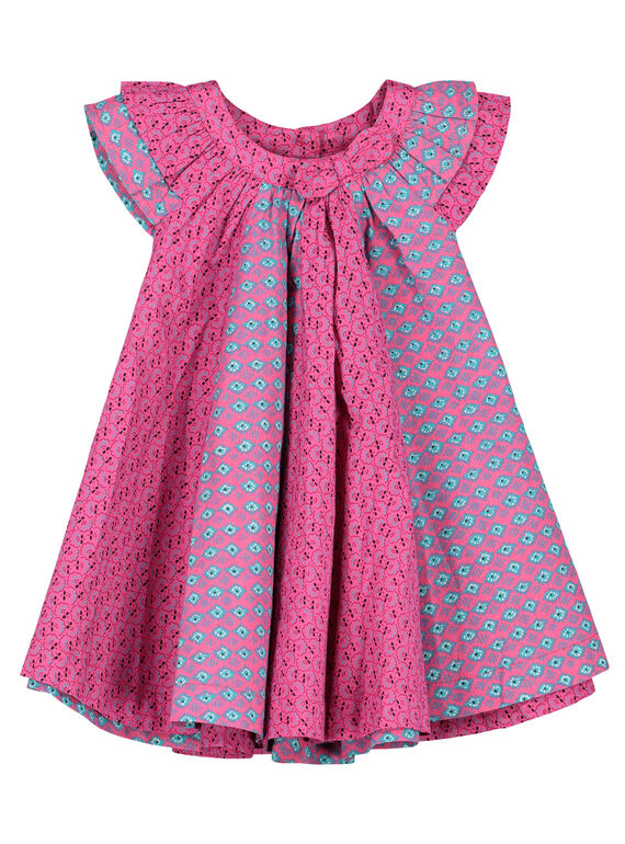 Vestido em popeline bebé menina FITUROB4 / 19SG09F4ROB712
