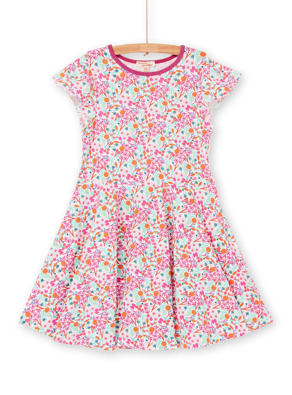 Vestido rosa e verde estampado florido LAVIROB4 / 21S901U4ROB000