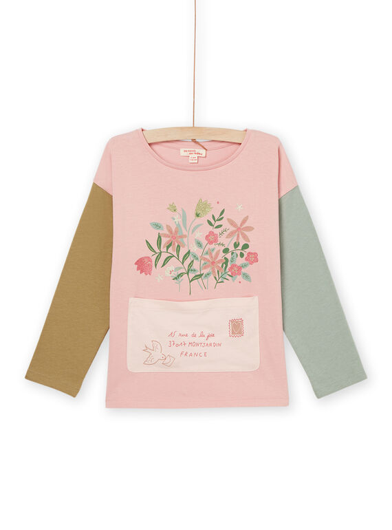 T-shirt de mangas compridas com estampado ramo de flores PARHUTEE4 / 22W901Q5TML303