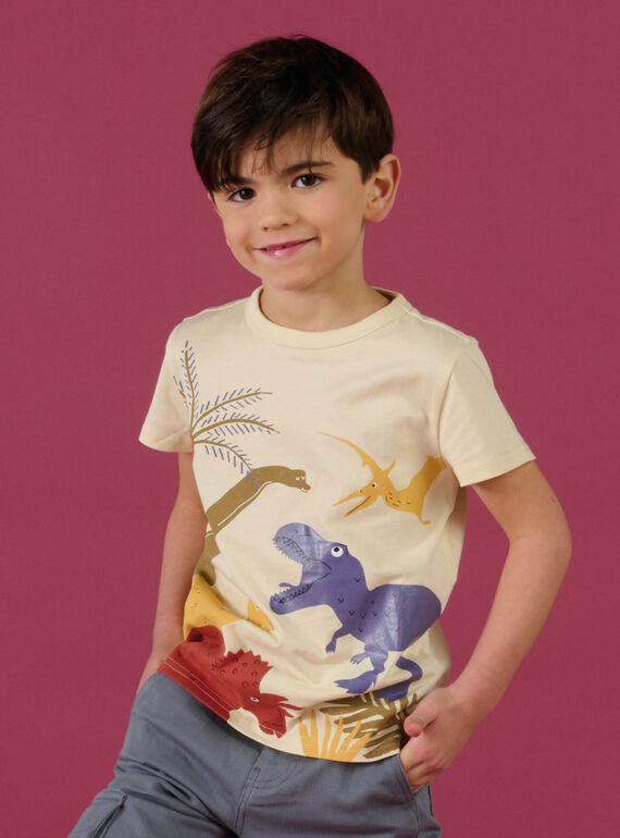 T-shirt com animação de dinossauros em jelly print ROMAGTI4 / 23S902T2TMCA002