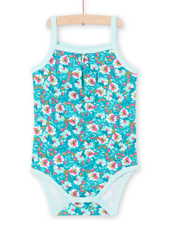 Body turquesa bebé menina LEFIBODMOT / 21SH13G3BDLC216