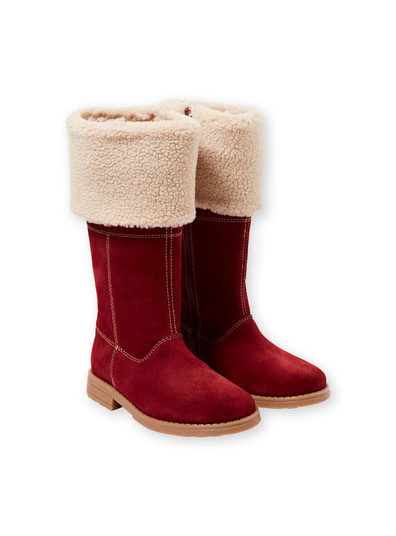 Botas bordô menina GFBOTTERED / 19WK35Y1D10503