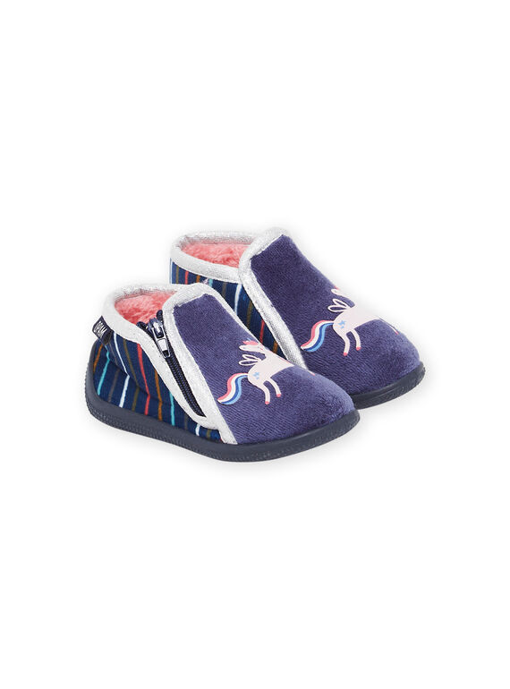 Pantufas-botinhas com estampado de unicórnio PIPANTLAP / 22XK3751D0A070