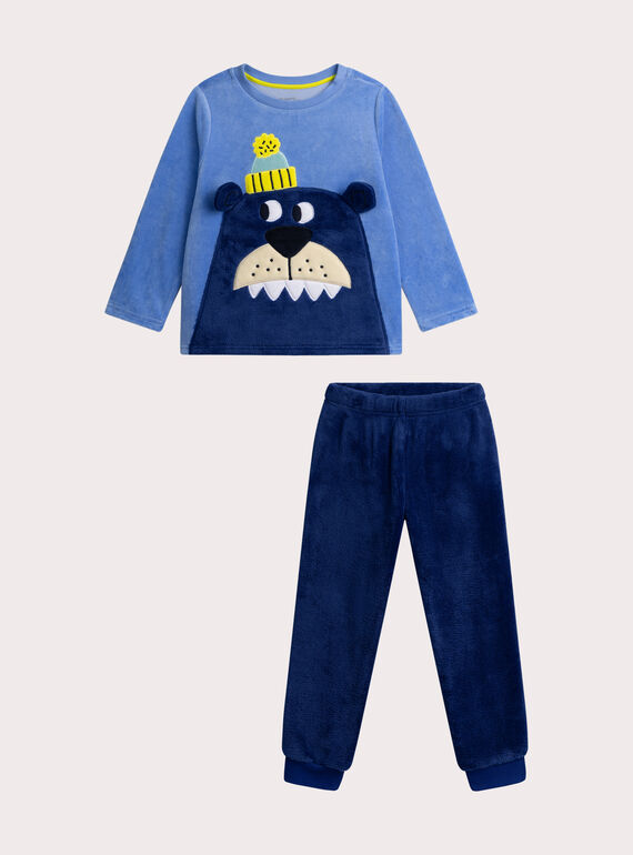 Pijama de veludo que brilha no escuro para rapaz  VEGOPYJPOCH / 24WH1293PYJC230