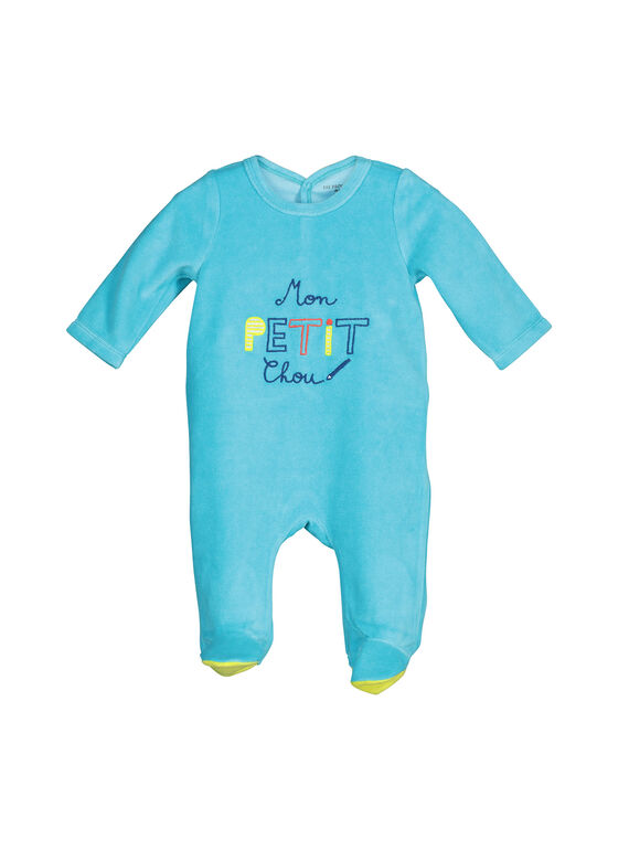 Babygro de veludo bebé menino FEGAGRETYP / 19SH1445GRE202
