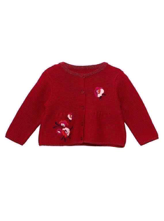 Cardigan bordado bebé menina JIVICAR / 20SG09D1CAR330