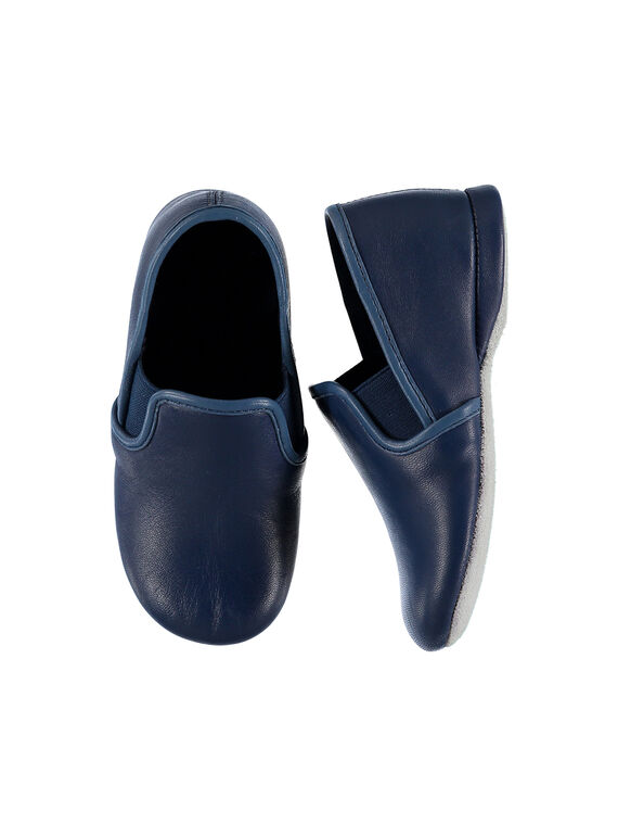 Pantufas de couro menino FGSGBOFILS / 19SK3639D0B070