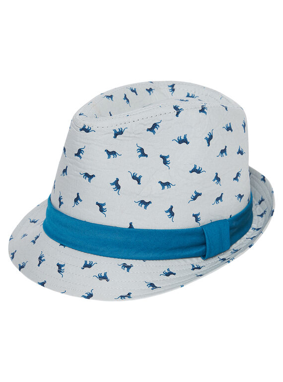 Chapéu criança menino com padrão + padrão à volta do chapéu JYOJACHAP1 / 20SI02B1CHAJ917