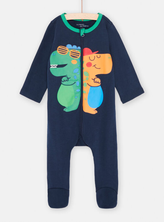Babygro azul-noite com padrão de dinossauros bebé menino SEGAGRECOOL / 23WH1444GREC205