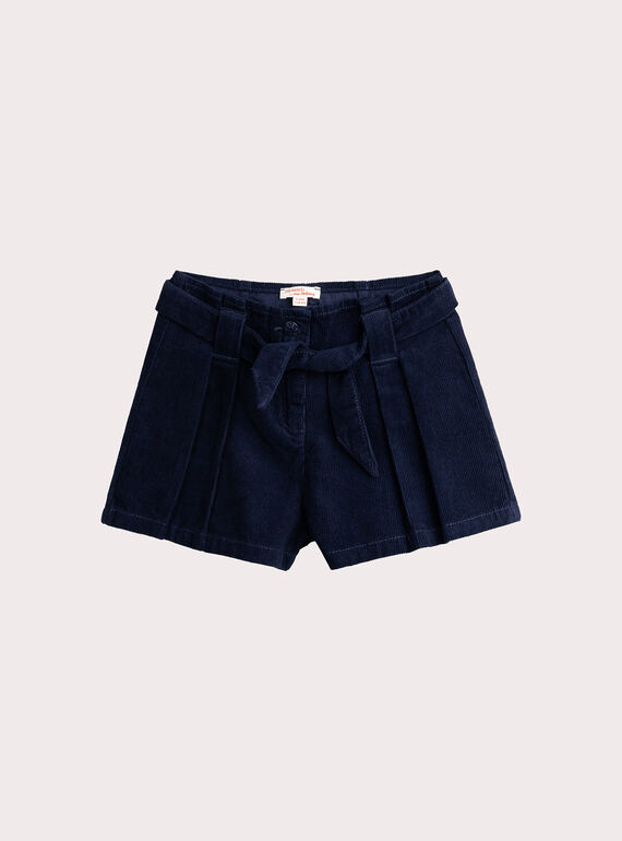 Saco de papel curto de veludo veludo marinho para menina  VAROSHORT / 24W901P1SHO070