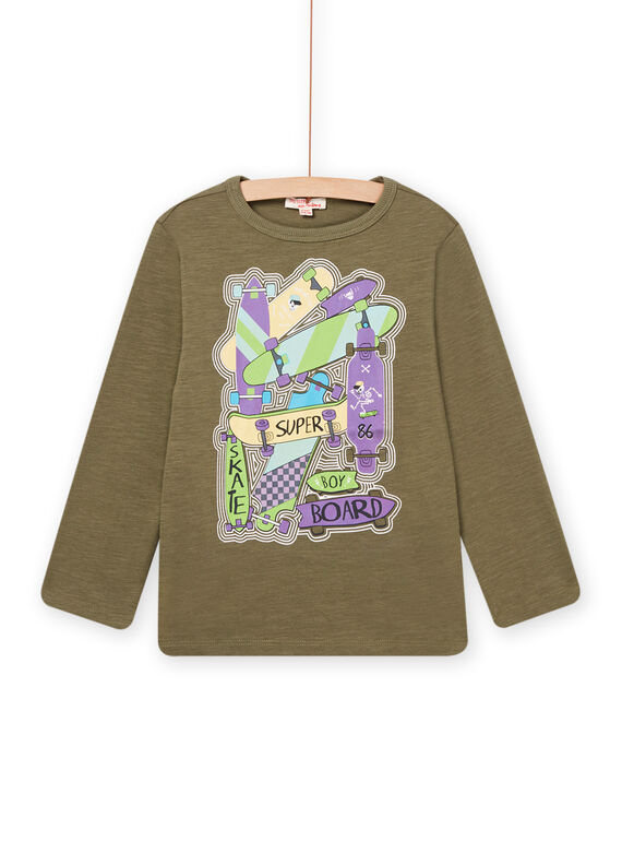 T-shirt de mangas compridas caqui POKATEE2 / 22W902L3TML628