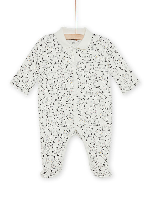 Babygro com estampado de panda POU1GRE3 / 22WF0481GRE001