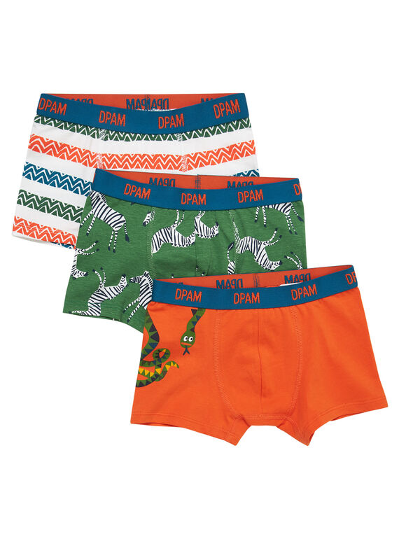 Conjunto de três boxers criança menino JEGOBOXJUN / 20SH12V3BOX001