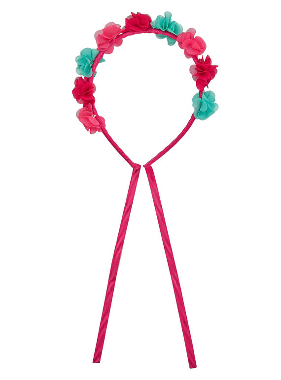 Bandolete com flores contrastantes. JYAWEHEAD / 20SI0191TET304