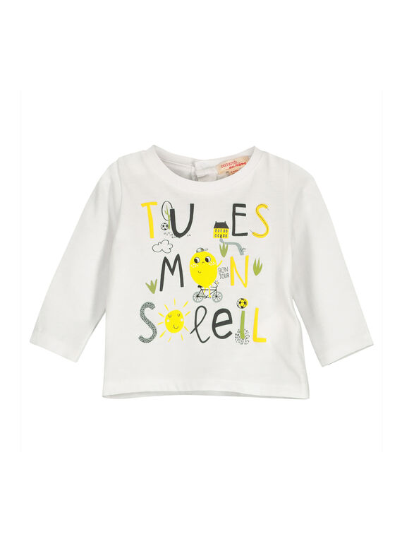 T-shirt de mangas compridas bebé menino FULITEE2 / 19SG1022TML000