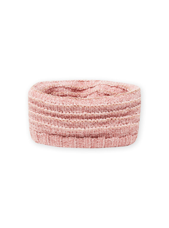 Snood de malha chenille rosa menina MYAROSNOO / 21WI0154SNOD332