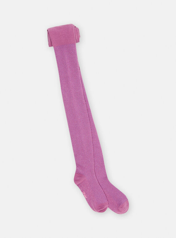Collants parma-escuro em lurex menina SYAJOSCOL4 / 23WI01M9COL329