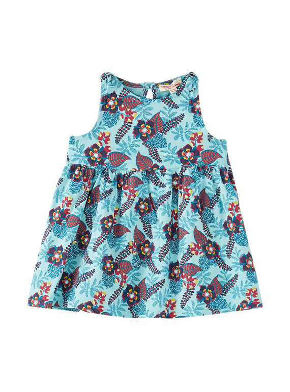 Vestido de praia estampado bebé menina JIPLAROB3 / 20SG09X3ROBC215